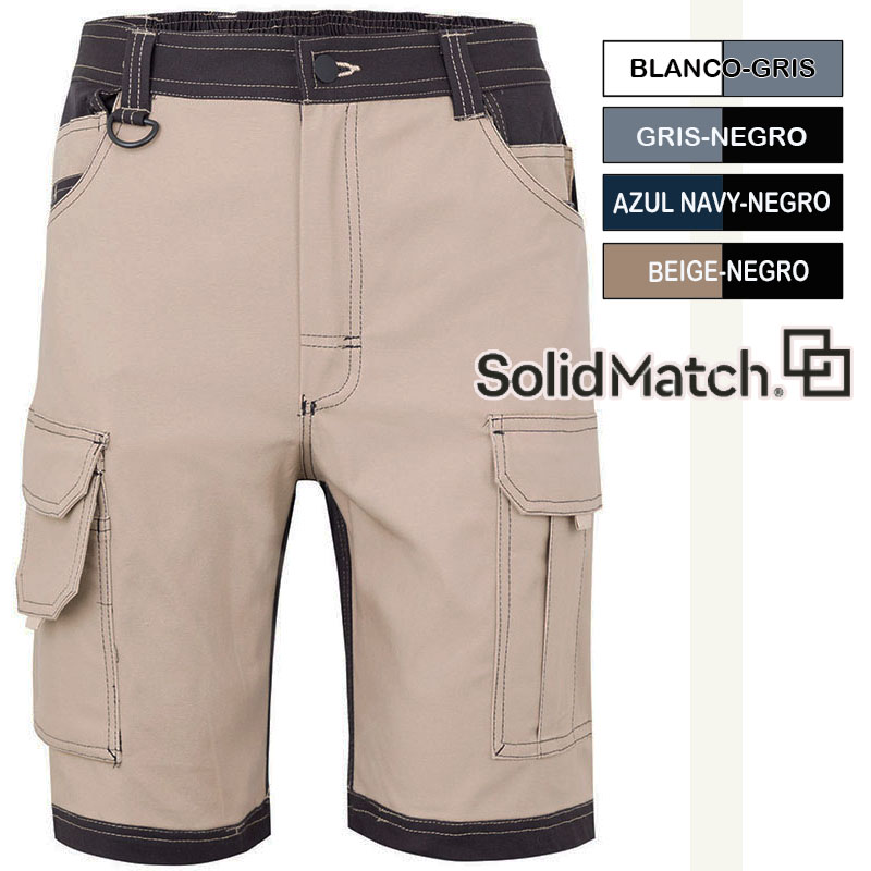 Bermudas bolsillos flotantes Solid Match 4 combina...