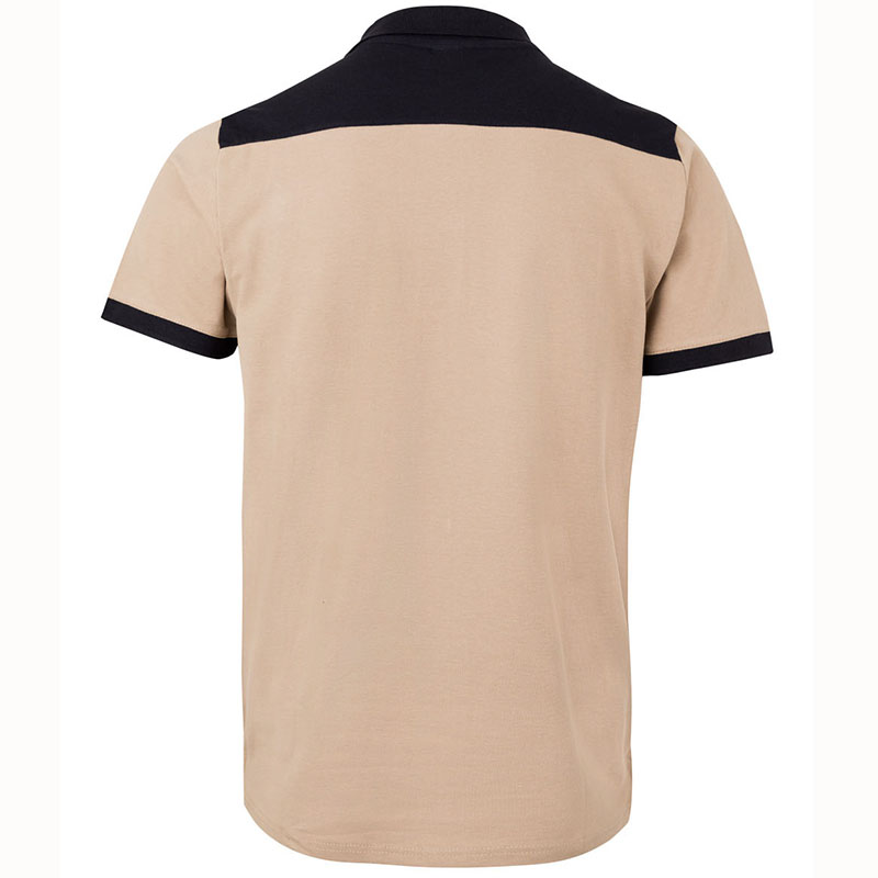 Polo manga corta Solid Match 4 combinaciones