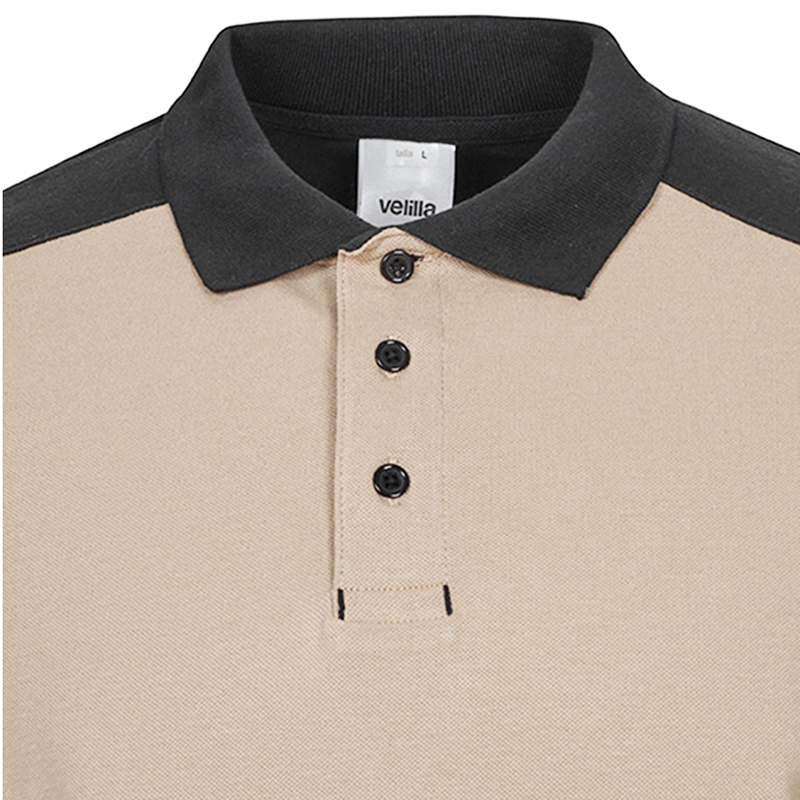 Polo manga larga Solid Match 4 combinaciones