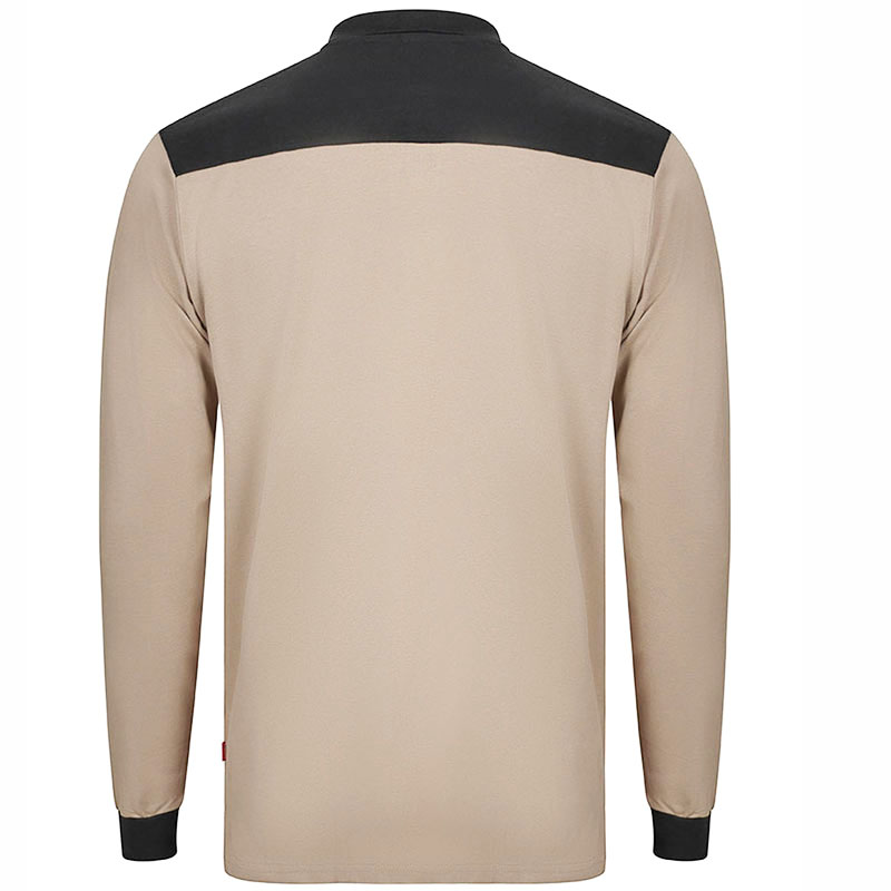 Polo manga larga Solid Match 4 combinaciones