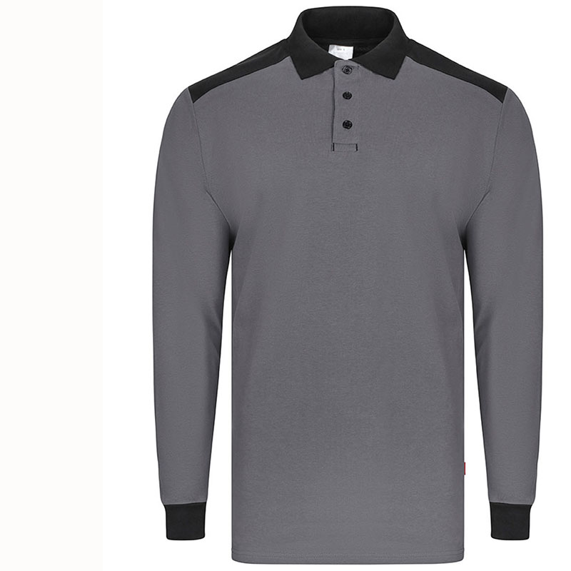 Polo manga larga Solid Match 4 combinaciones