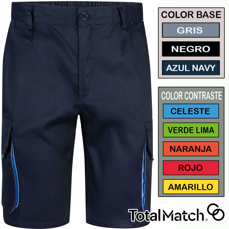 Bermudas multibolsillos Total Match 15 combinacion...