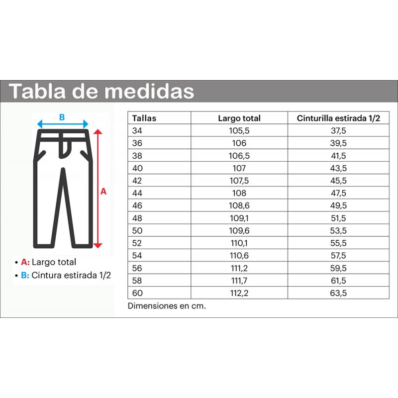 Pantalón stretch Total Match 15 combinaciones