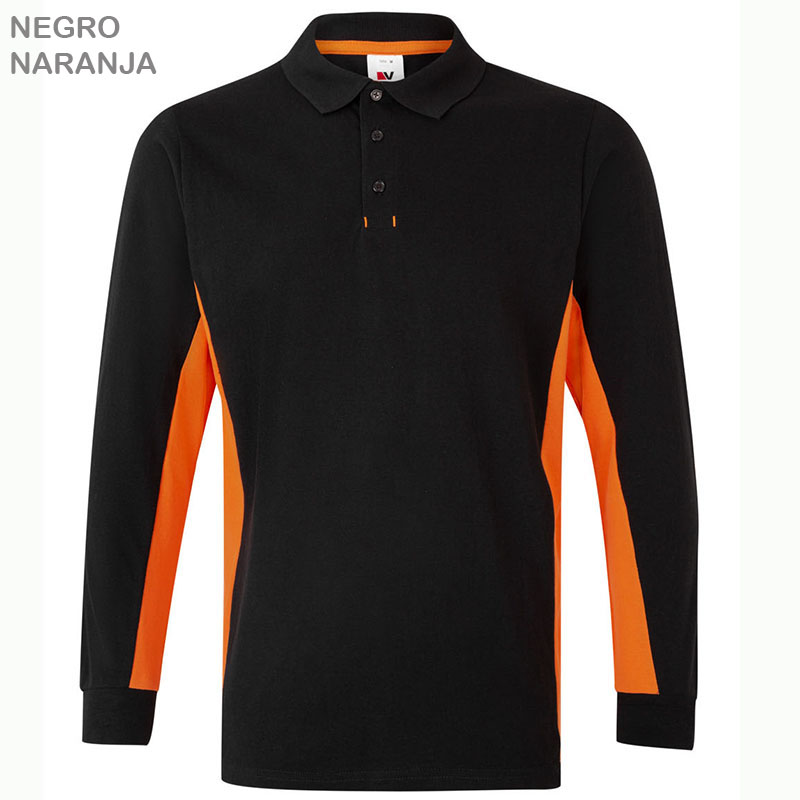Polo bicolor manga larga Total Match 15 combinaciones