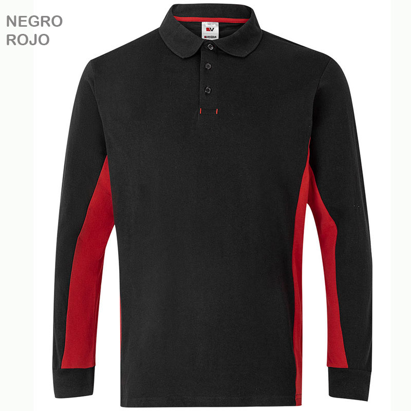 Polo bicolor manga larga Total Match 15 combinaciones