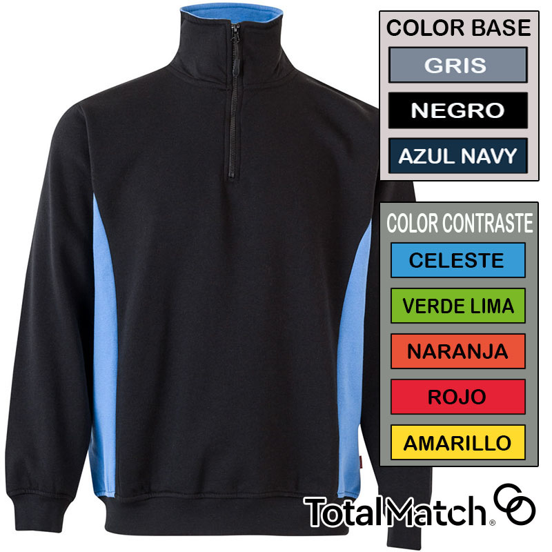 Sudadera bicolor Total Match 15 combinaciones