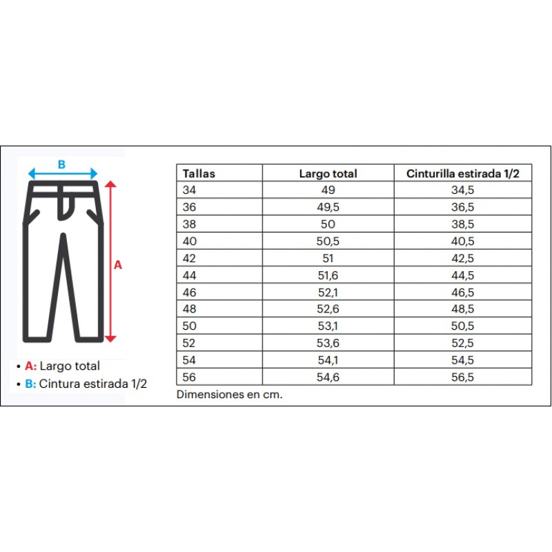 Bermudas chino stretch, unisex