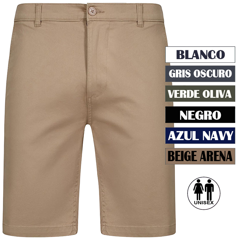 Bermudas chino stretch, unisex
