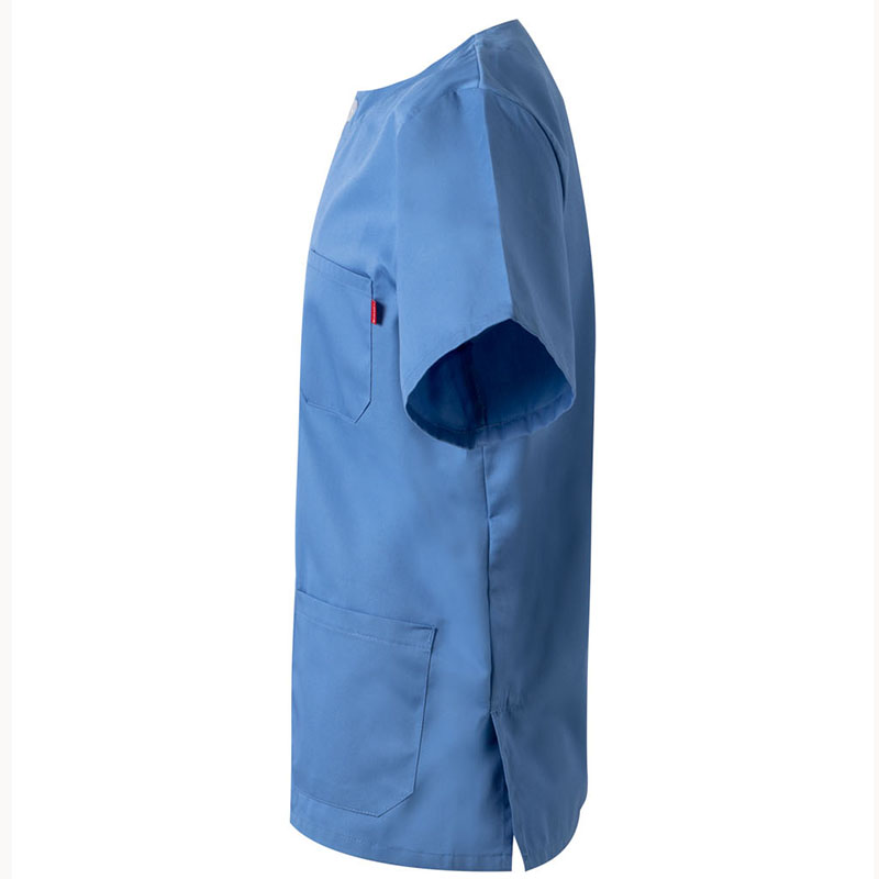 Chaqueta pijama abotonada cuello redondo