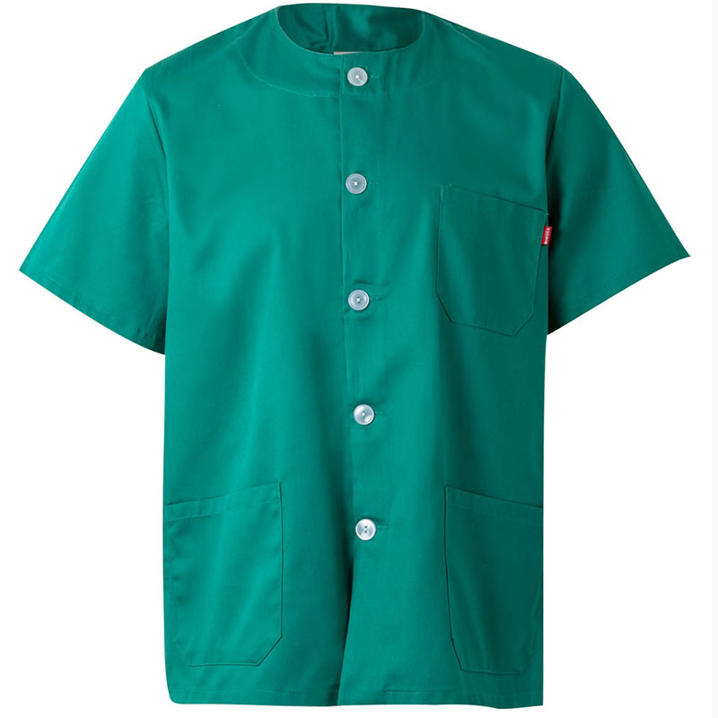 Chaqueta pijama abotonada cuello redondo