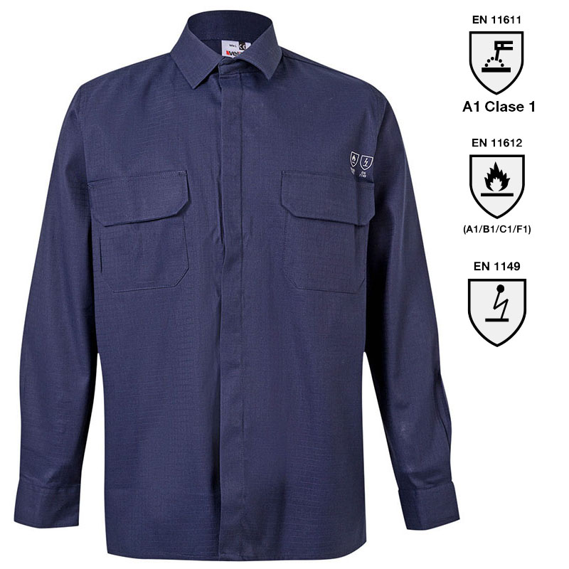 Camisa ignífuga - antiestática
