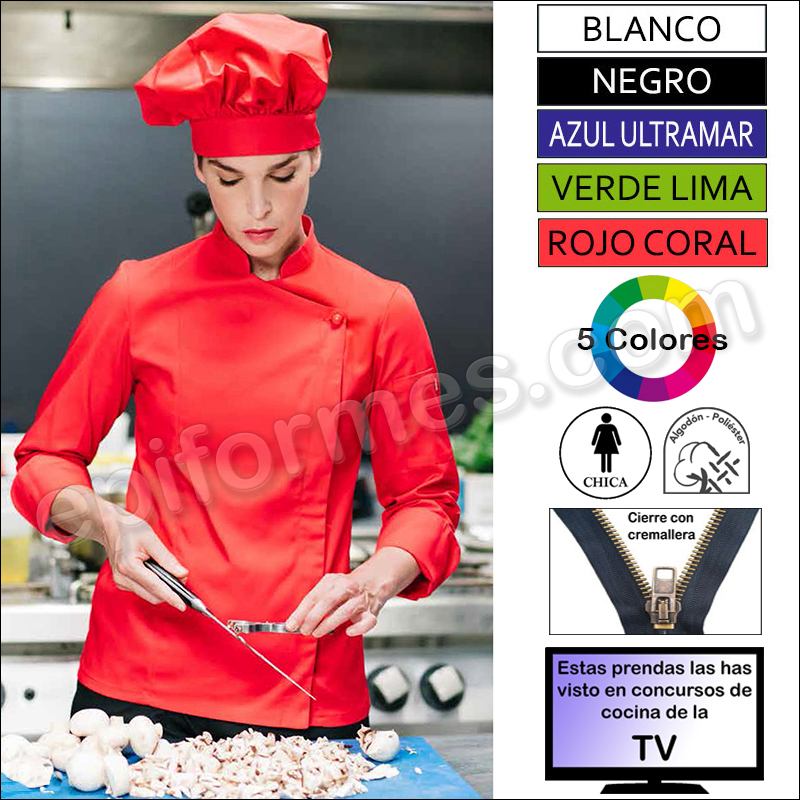 Chaqueta cocinera Las concursantes de la TV