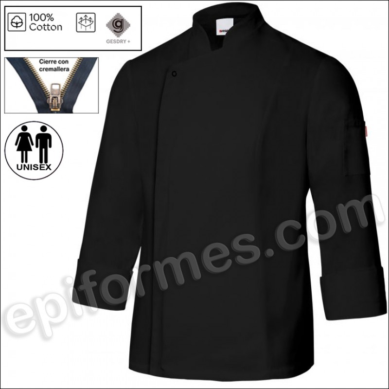 Chaqueta cocinero tejido transpirable