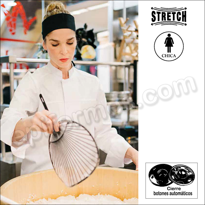 Chaqueta cocina strech (Elástica) unisex