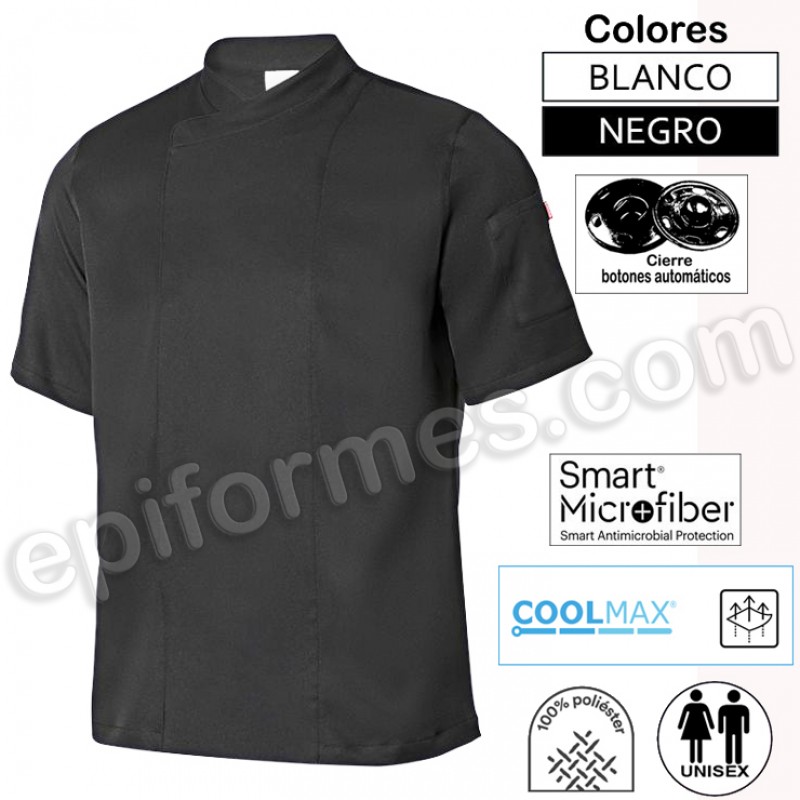 Chaqueta cocina microfibra con coolmax en espalda