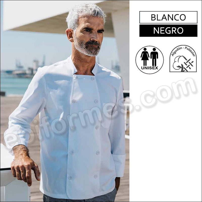 Chaqueta cocina  doble botonadura