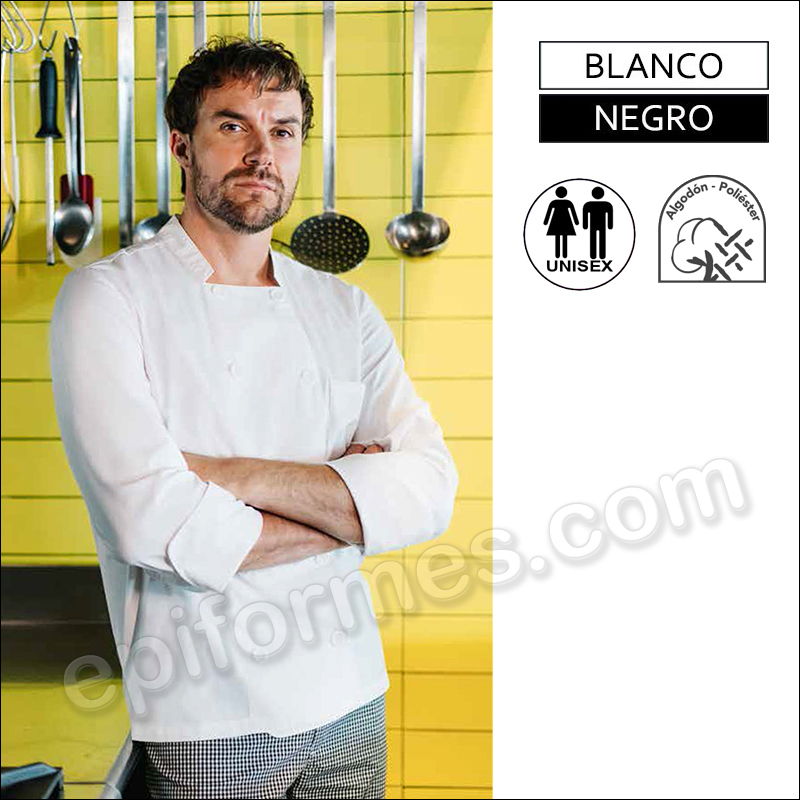 Chaqueta cocina  doble botonadura