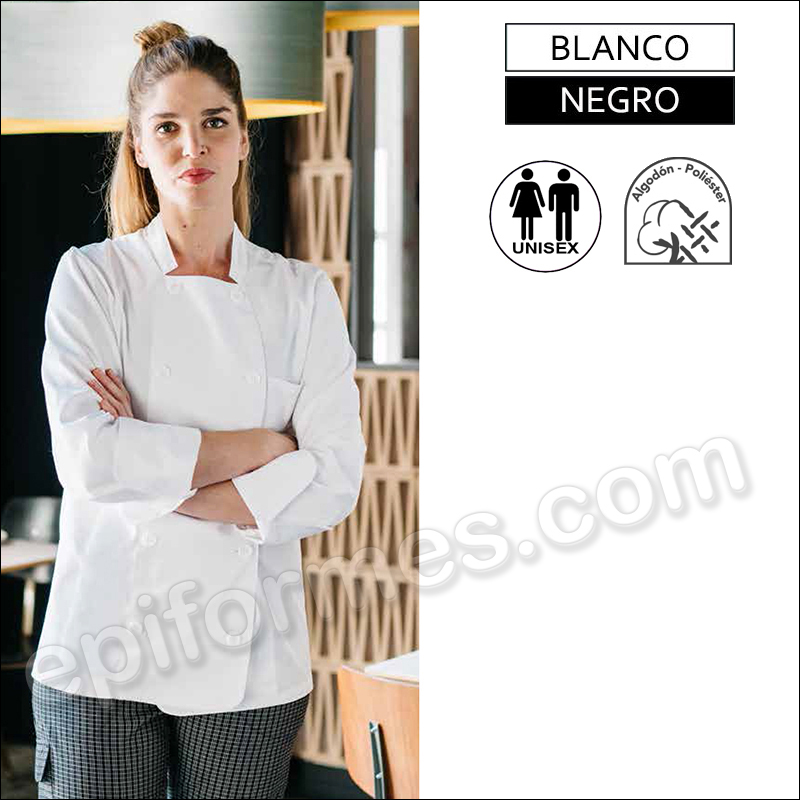 Chaqueta cocina  doble botonadura