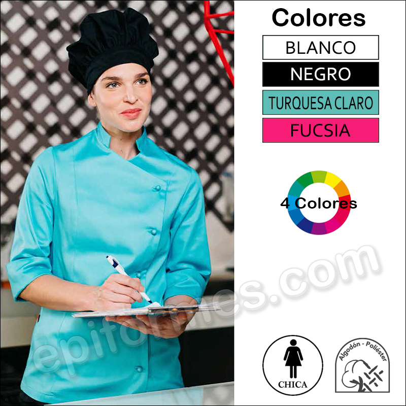 Chaqueta de cocinera con teflón