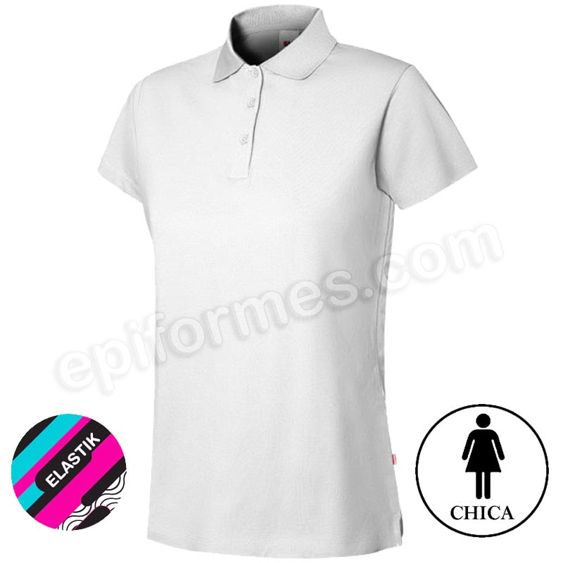 Polo strech manga corta mujer