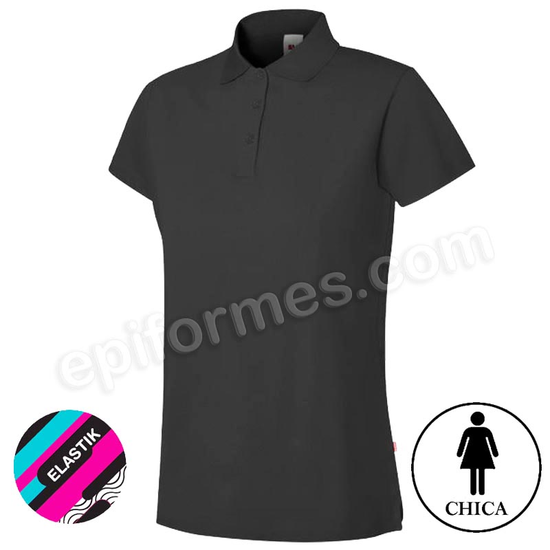 Polo strech manga corta mujer