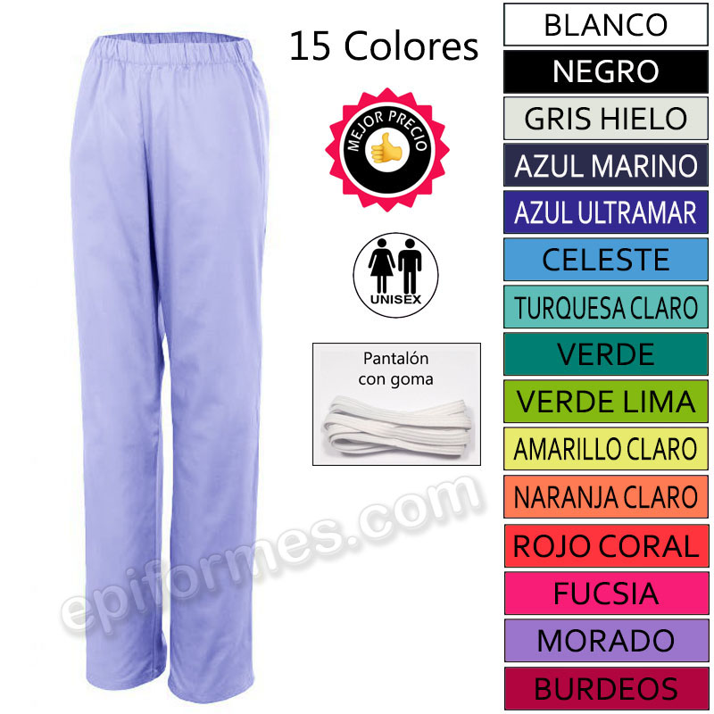 Pantalon De Pijama Sanitario 15 Colores