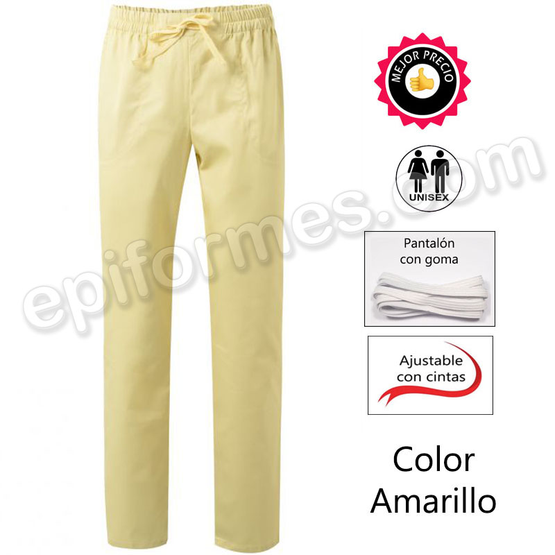 Pantalón goma y cinta ajustable 15 colores