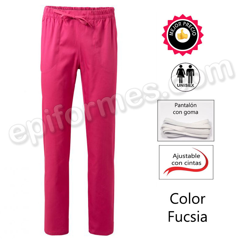 Pantalón goma y cinta ajustable 15 colores