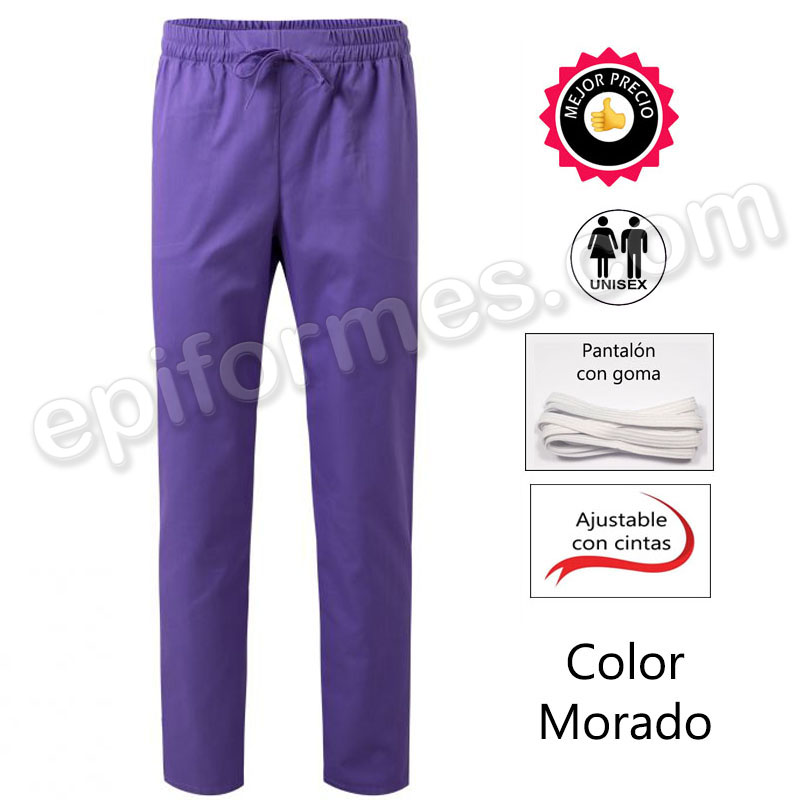 Pantalón goma y cinta ajustable 15 colores