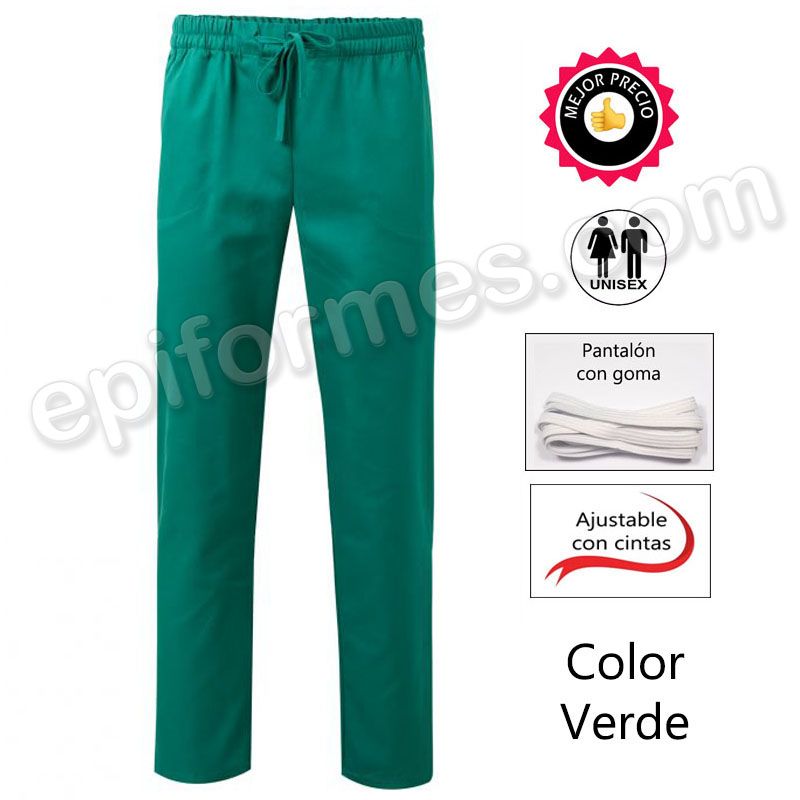 Pantalón goma y cinta ajustable 15 colores