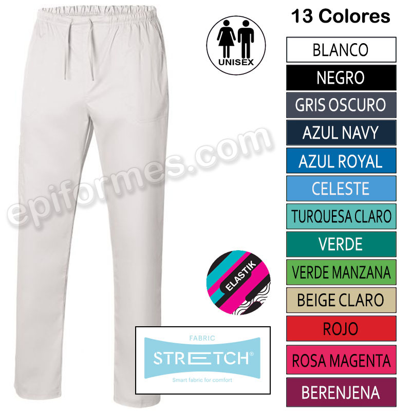 Pantalón  Sanitario elástico 13 colores