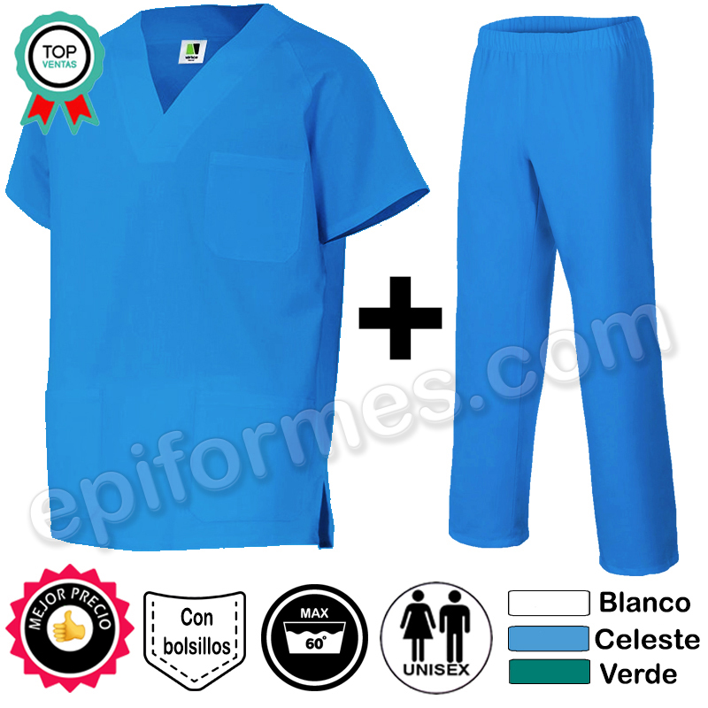 Pijama sanitario clásico Completo 3 colores