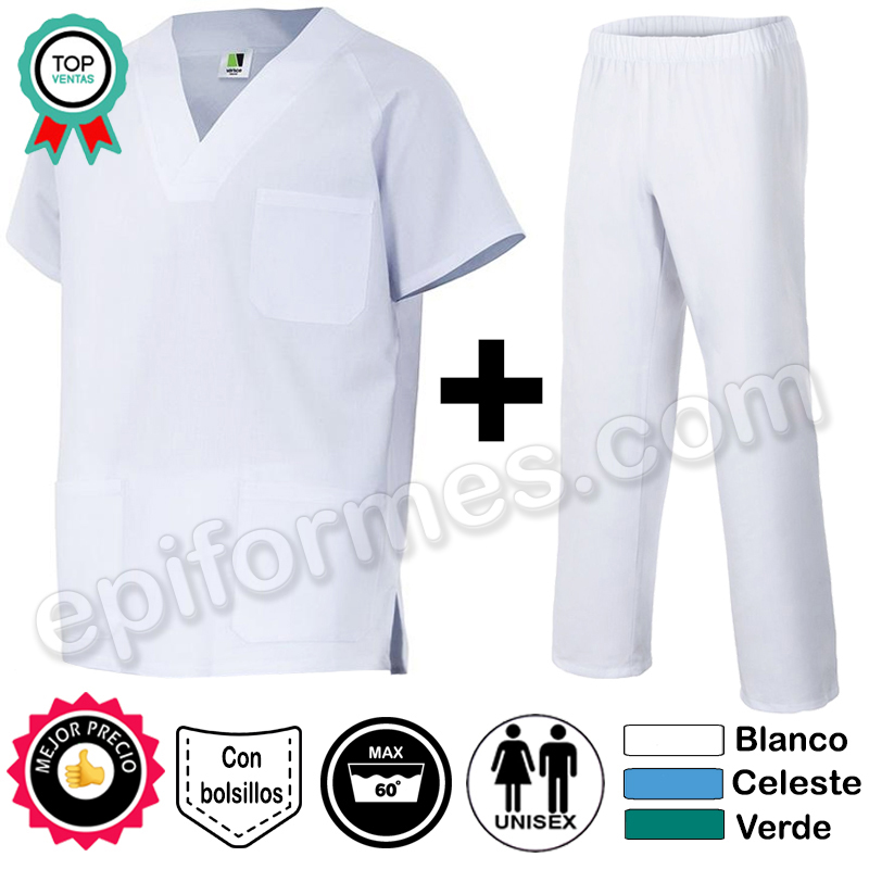 Pijama sanitario clásico Completo 3 colores