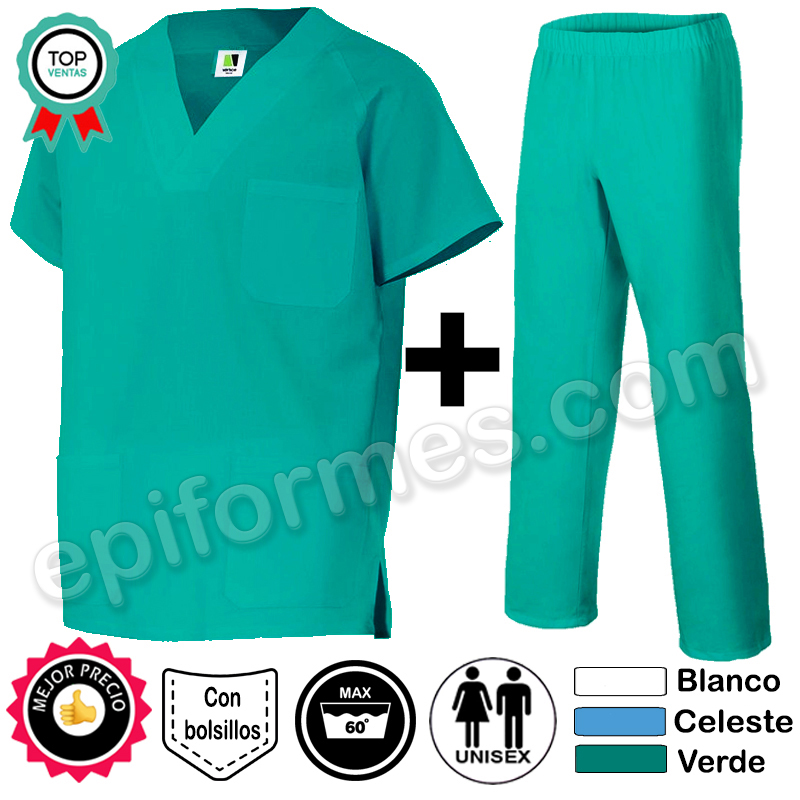 Pijama sanitario clásico Completo 3 colores