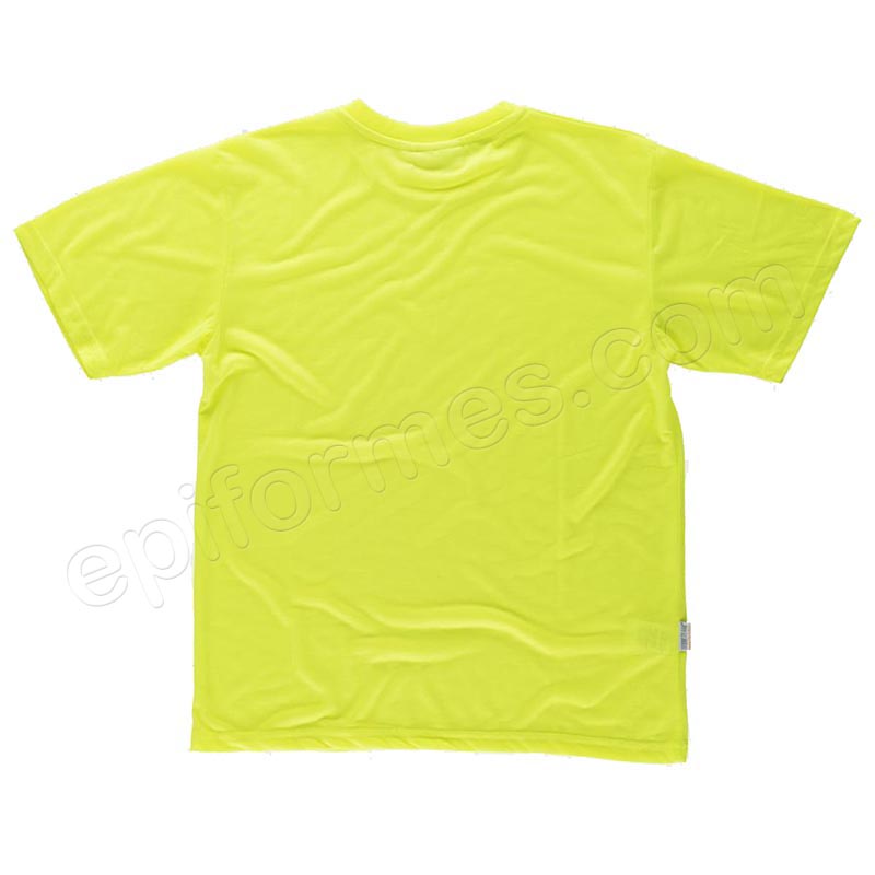 Camiseta de alta visibilidad de manga corta en poliéster.