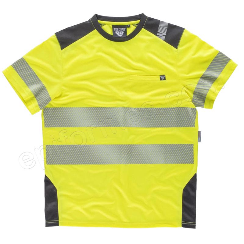 Camiseta workshell de alta visibilidad