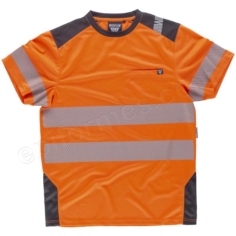 Camiseta workshell de alta visibilidad