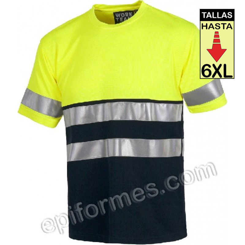 Camiseta Alta Visibilidad Combinada