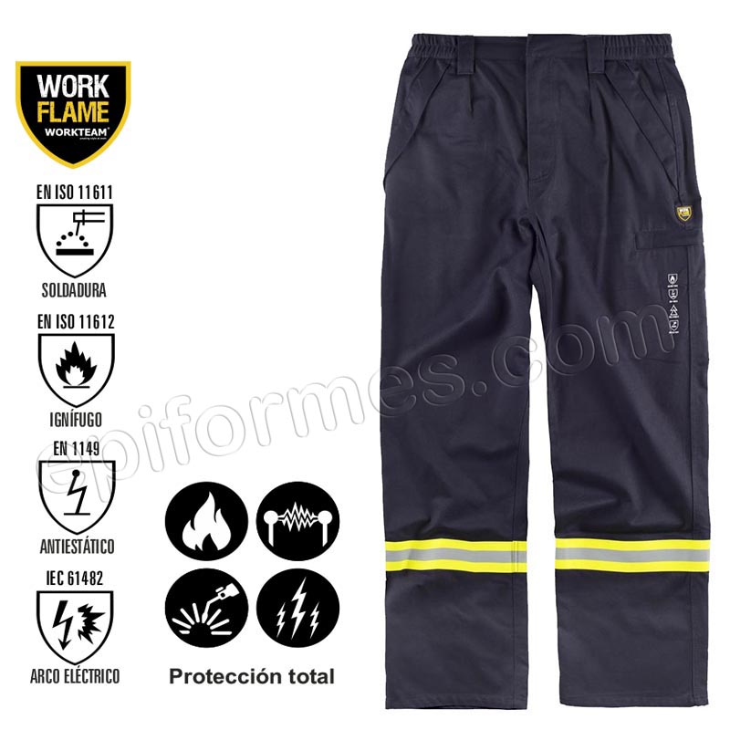 Pantalón ignífugo protección total