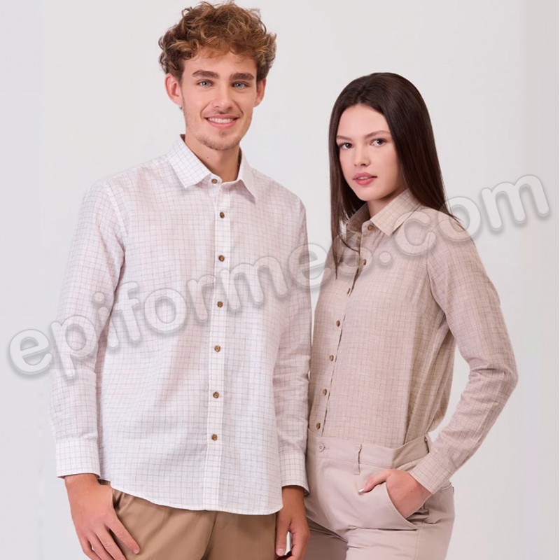 Camisa unisex, cuadros