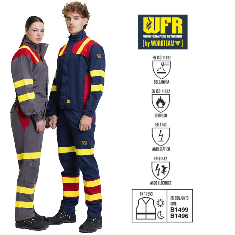 Cazadora ignífuga Antiestática, protección para soldadura