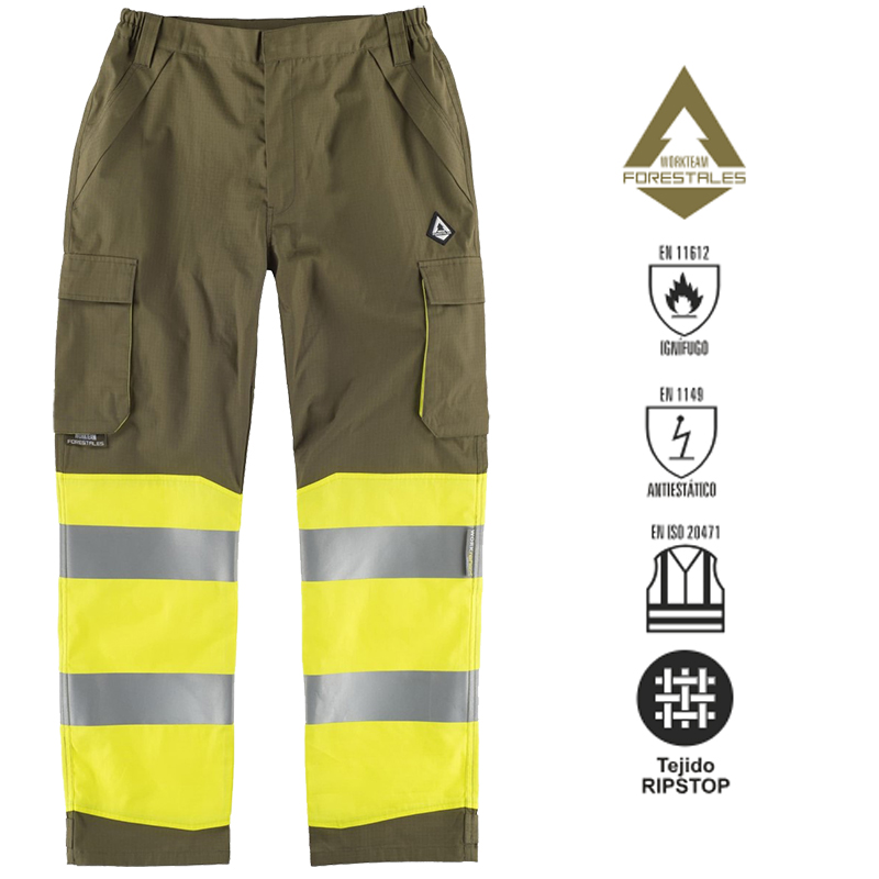 Pantalón ignífugo y antiestático de alta visibi...