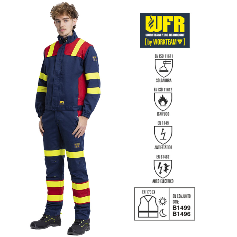 Pantalón combinado ignífugo, antiestático