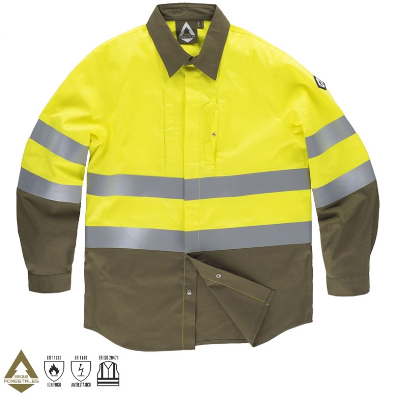 Camisa ignífuga de alta visibilidad