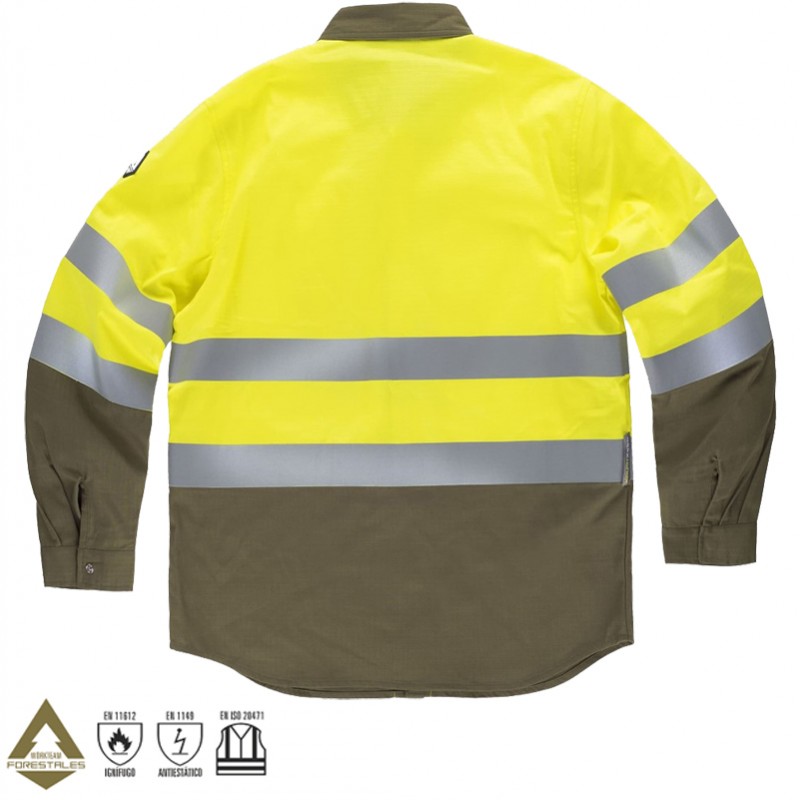 Camisa ignífuga de alta visibilidad