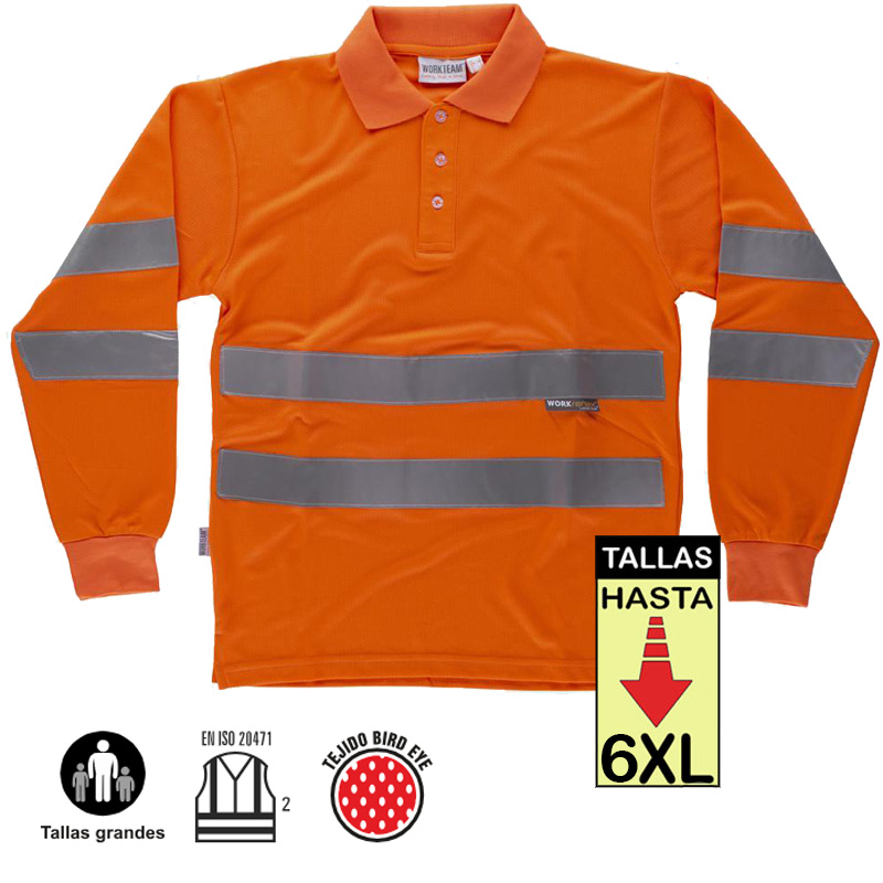 Polo Alta Visibilidad manga larga