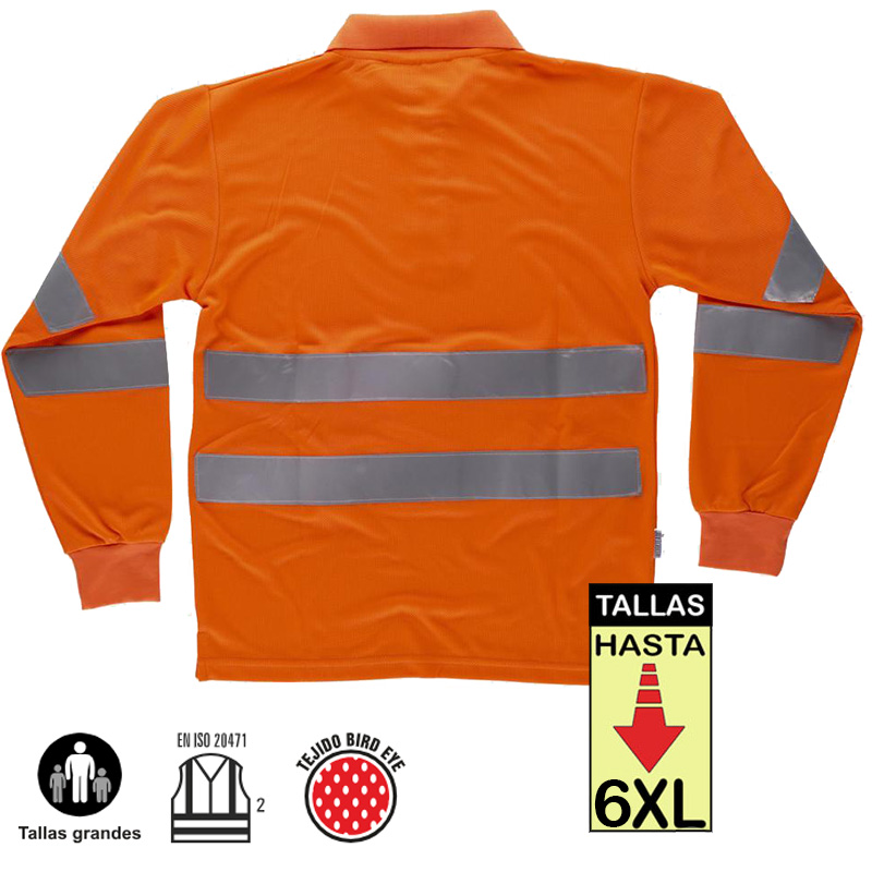 Polo Alta Visibilidad manga larga