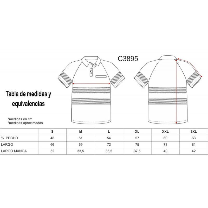 Polos Alta Visibilidad Combinada.