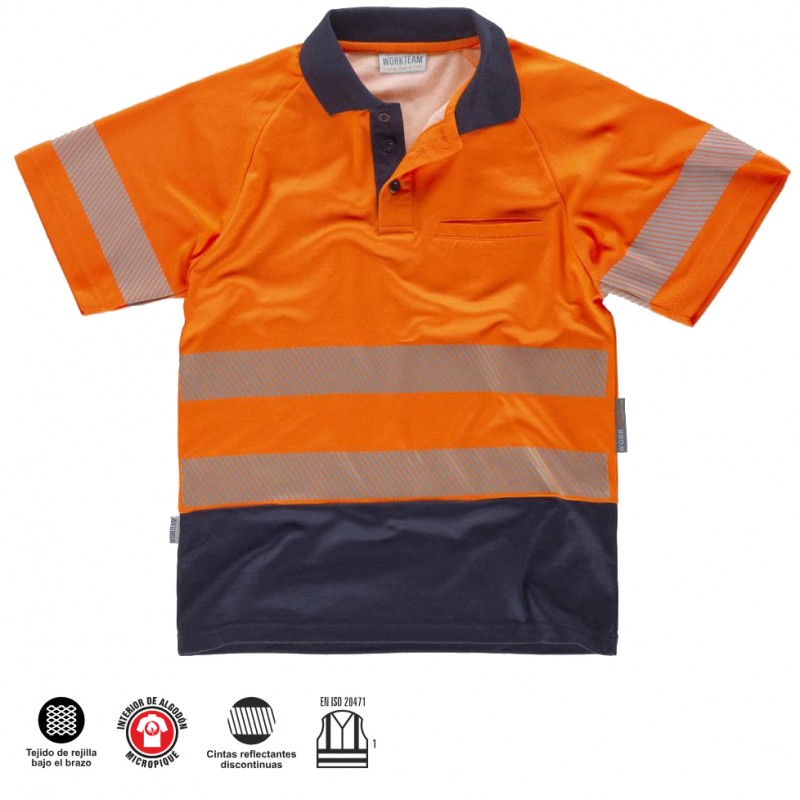 Polos Alta Visibilidad Combinada.