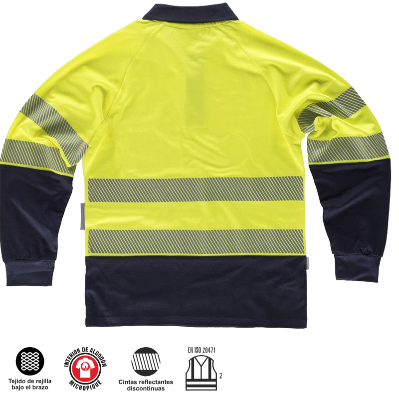 Polos Alta Visibilidad Combinada